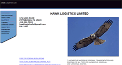 Desktop Screenshot of hawklogistics.com